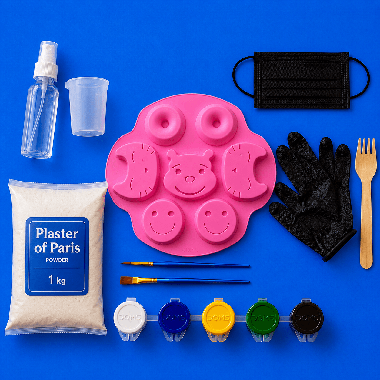 Colouring Toys Trial Kit (With Plaster of Paris Powder)