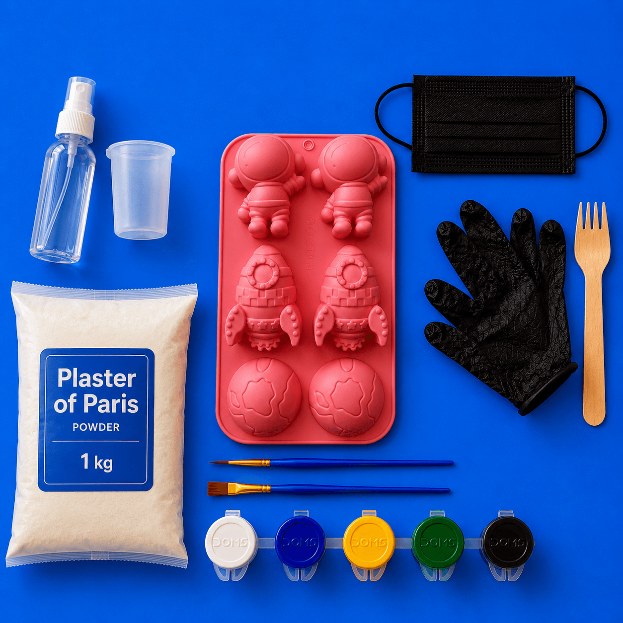 Colouring Toys Trial Kit (With Plaster of Paris Powder)