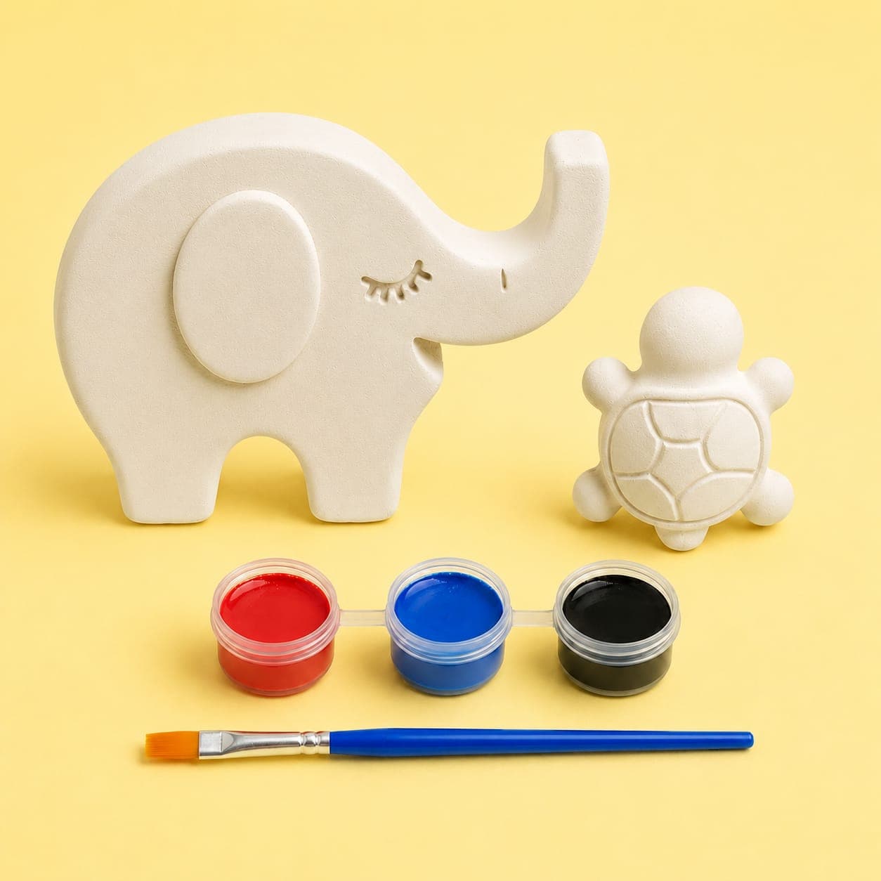 Rocket & Turtle Paint Your Own Plaster Craft Kit | DIY Painting Set for Kids