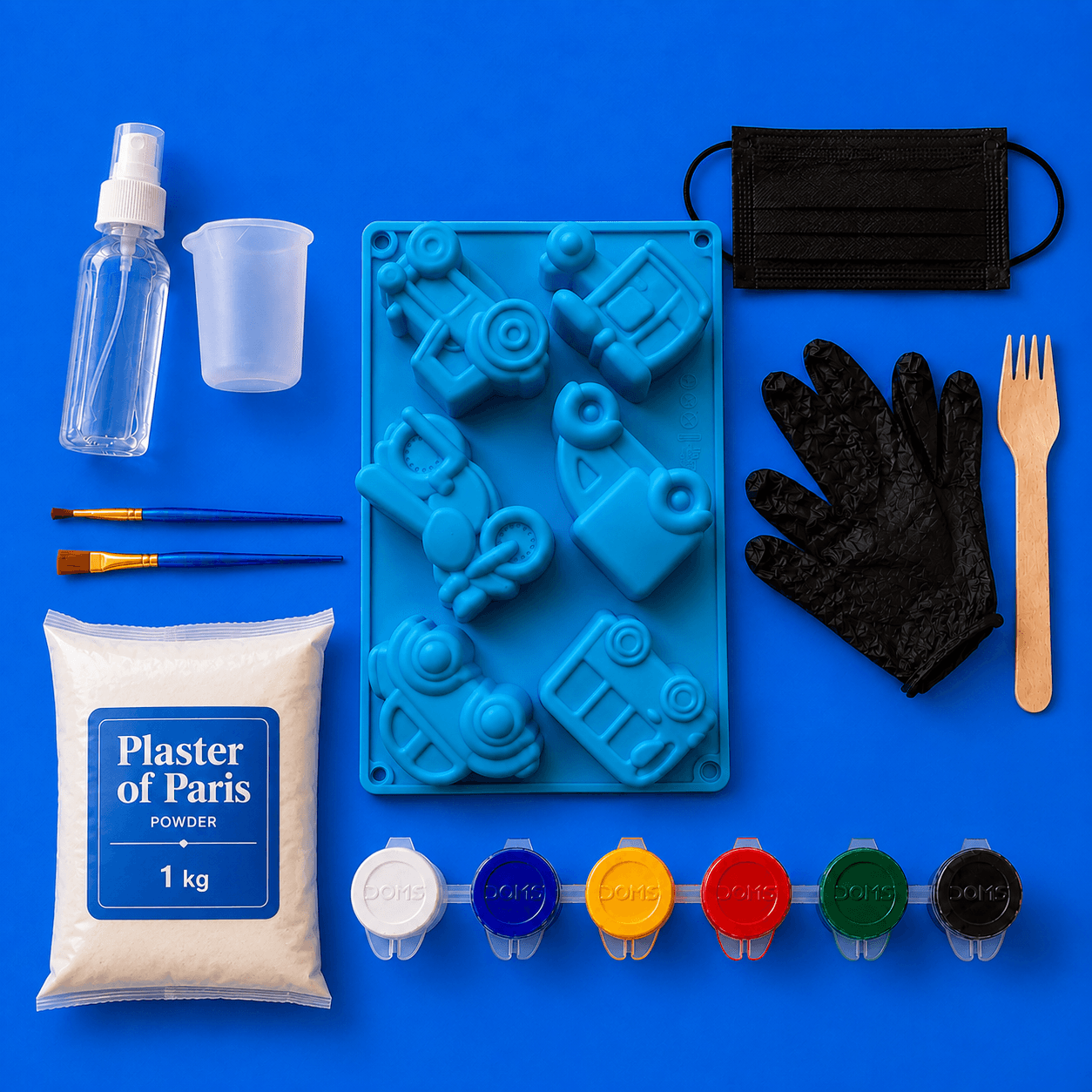 Colouring Toys Trial Kit (With Plaster of Paris Powder)