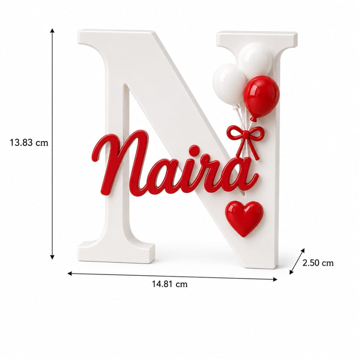 Custom Initial Name Plaque